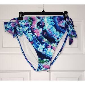 Swimsuits for All Tye Dye Plus Size Elite Bikini Bottom Size 20 NWT